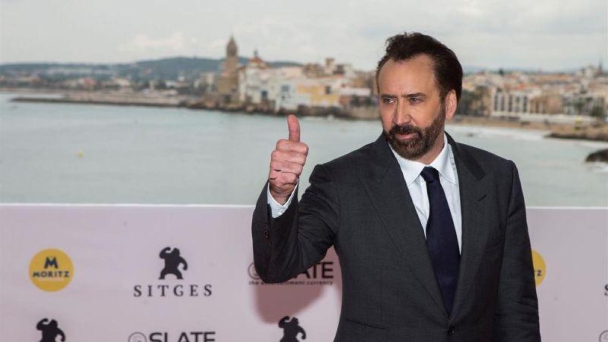 Nicolas Cage este sábado en Sitges.-QUIQUE GARCÍA (EFE)