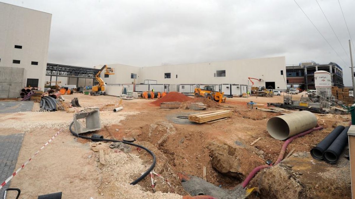 Estado de las obras en las instalaciones de Campofrío en el Polígono de Gamonal.-ISRAEL L. MURILLO
