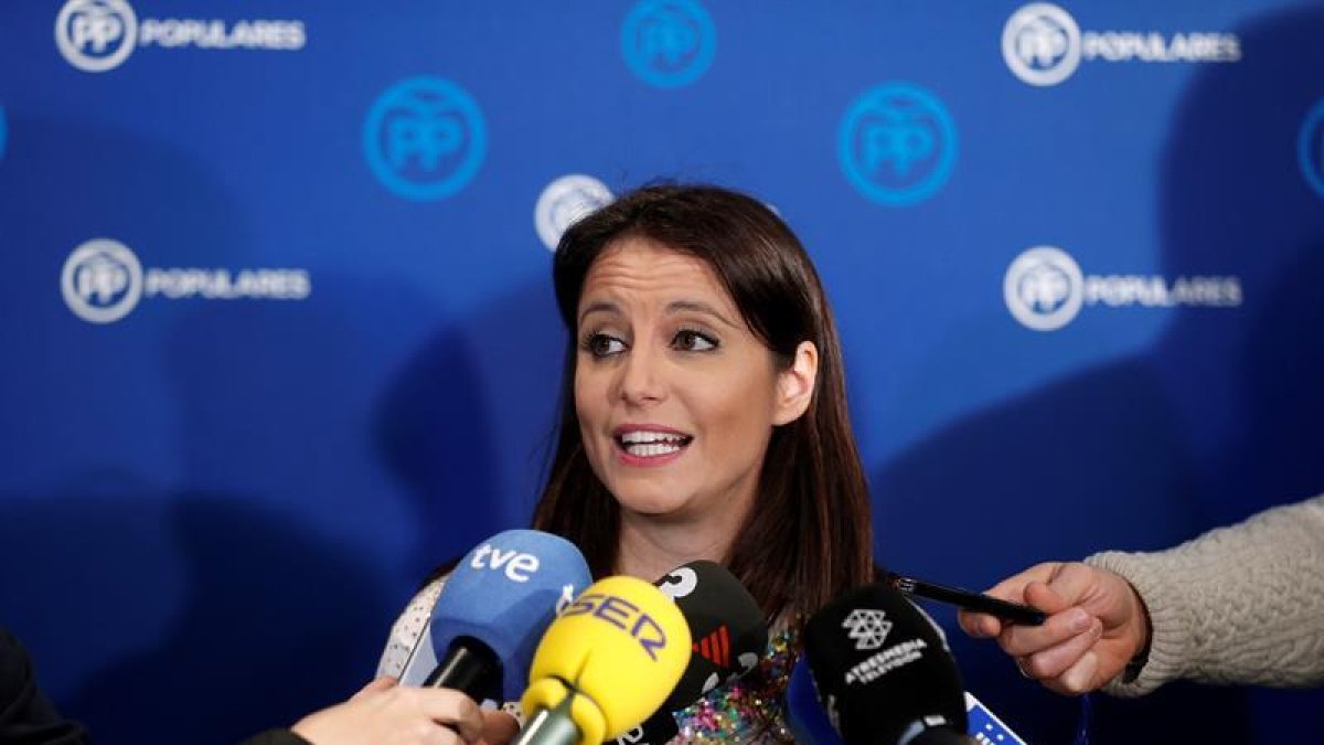 La vicesecretaria de Estudios y Programas del PP, Andrea Levy.-EFE