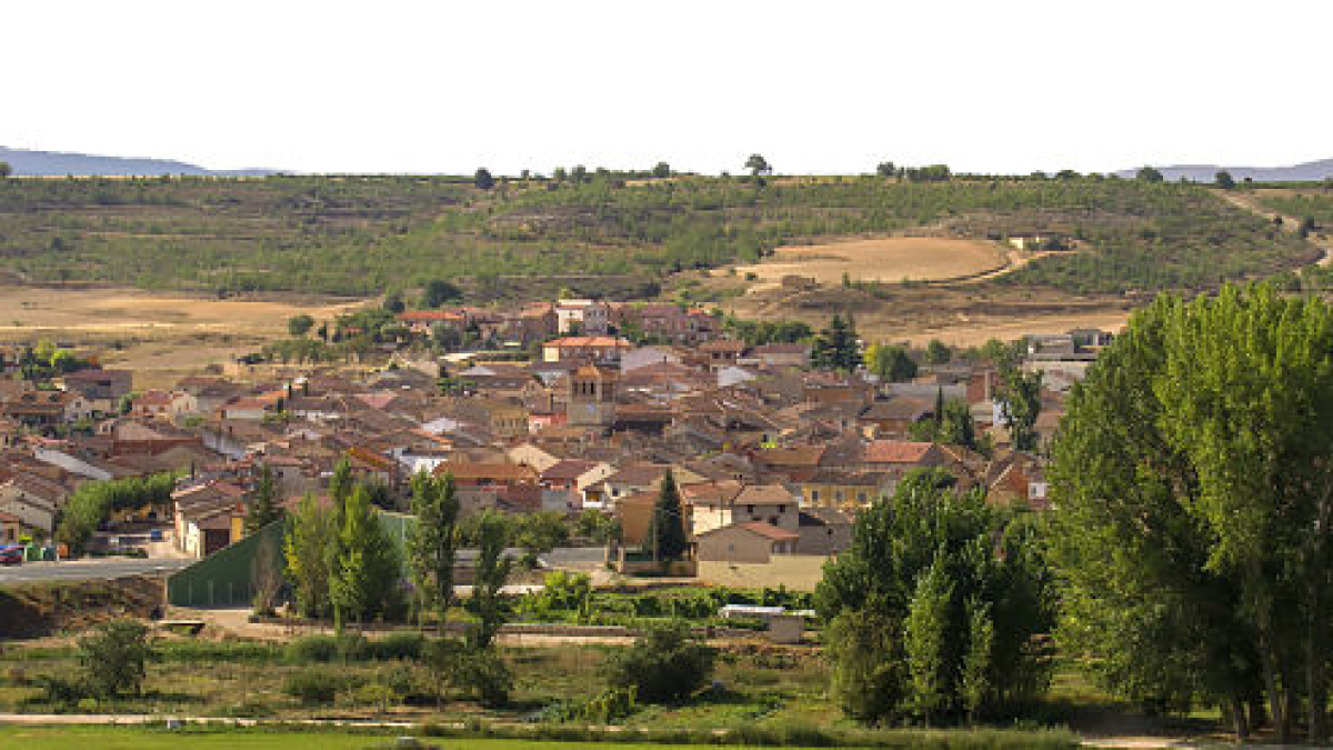 Vista general de la localidad de Milagros, a nueve kilómetros de Aranda de Duero. ECB