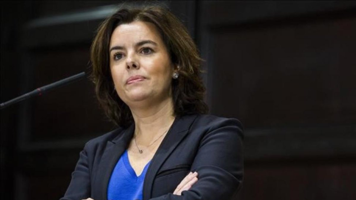La vicepresidenta del Gobierno, Soraya Sáenz de Santamaría.-