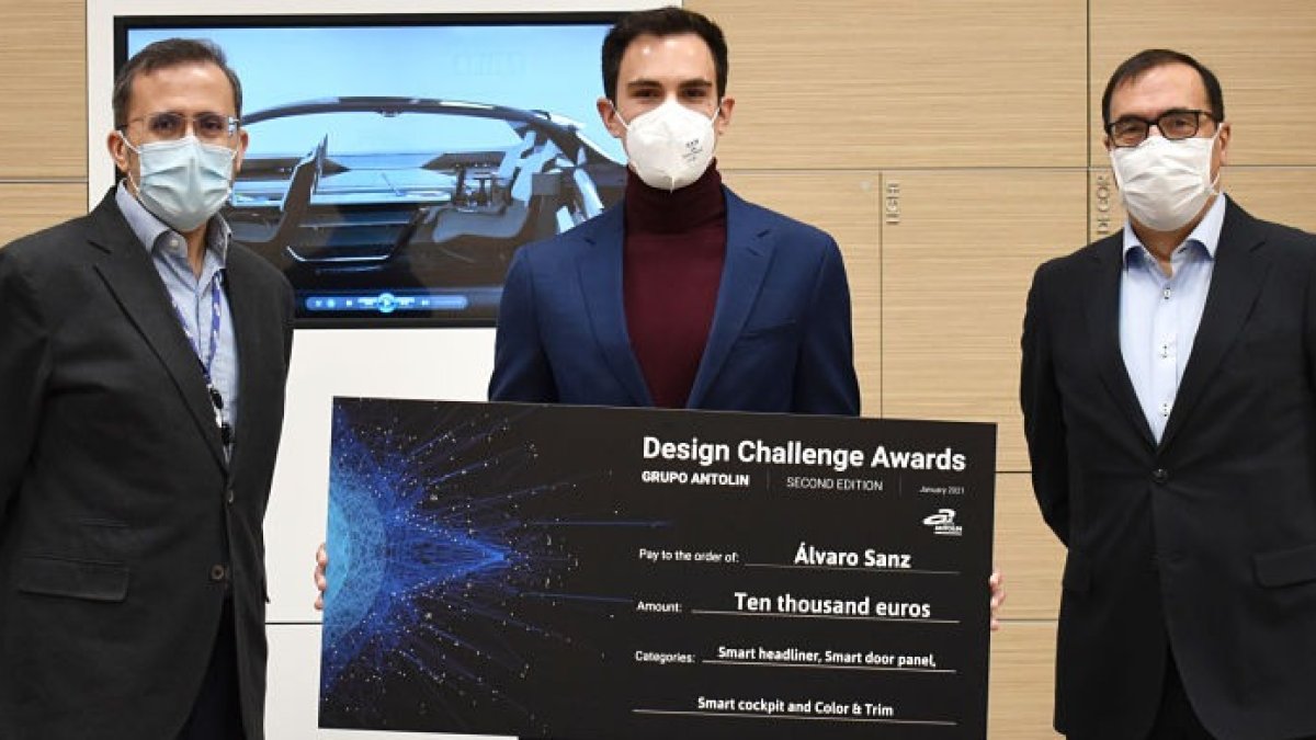 Javier Villacampa, Director Corporativo de Innovación; Álvaro Sanz, y Jesús Pascual, Consejero Delegado de Grupo Antolin.