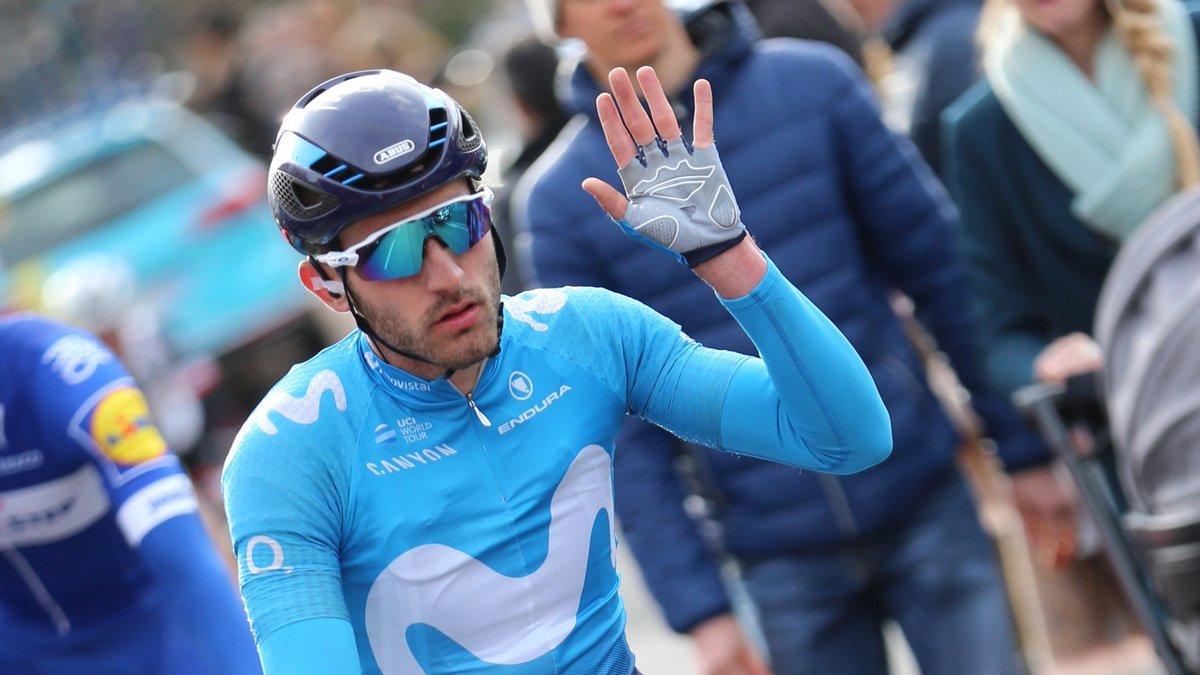 El ciclista burgalés con el maillot del Movistar Team. ECB