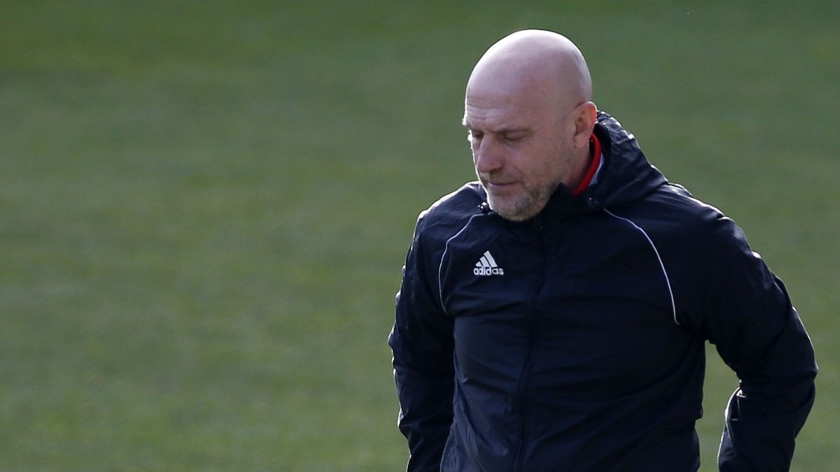 Julián Calero, entrenador del Burgos CF. SANTI OTERO