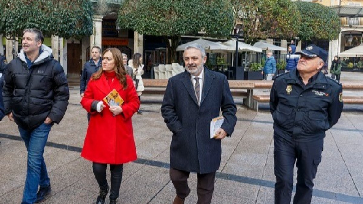 La delegada del Gobierno en Castilla y León, Virginia Barcones, en la presentación de la campaña Comercio Seguro. ECB