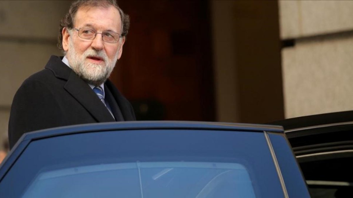 Mariano Rajoy, este miércoles en el Congreso.-JOSÉ LUIS ROCA
