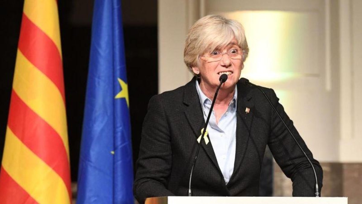 Clara Ponsatí, durante un acto en Bruselas.-EMMANUEL DUNAND (AFP / EMMANUEL DUNAND)