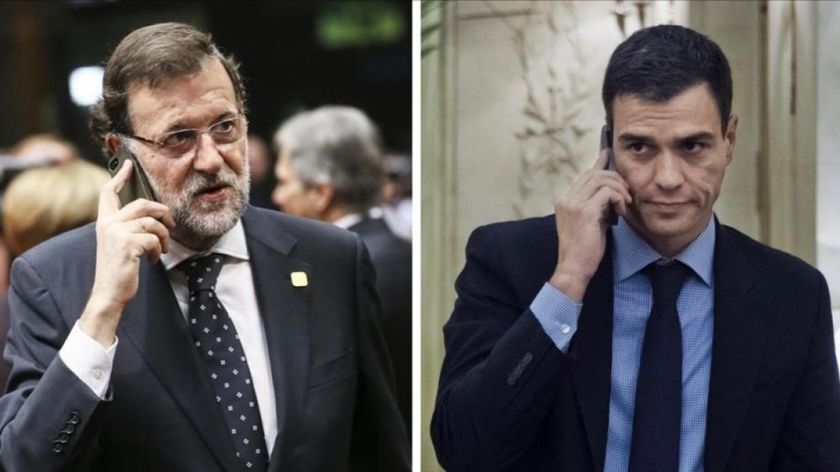 Rajoy mandó un SMS a Sánchez para felicitarle, pero este dice que no lo vio.-