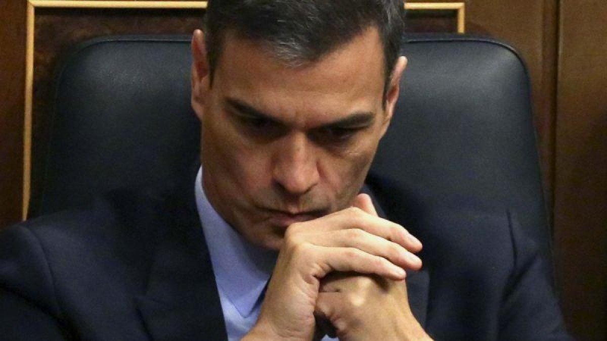 Pedro Sánchez, en la segunda jornada del debate de los Presupuestos, el pasado día 13.-DAVID CASTRO