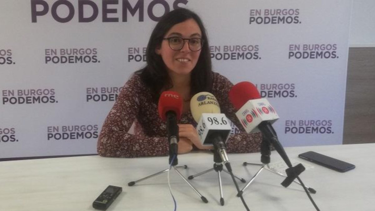 Laura Domínguez, procuradora regional de Podemos por Burgos. / D.S.M.