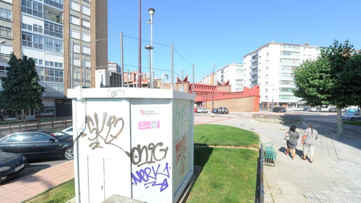 Vista parcial de la plaza Lavaderos. ECB