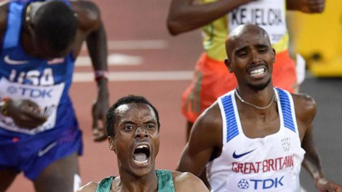 Muktar Edris arrebató el cetro mundial a Mo Farah en Londres-ECB