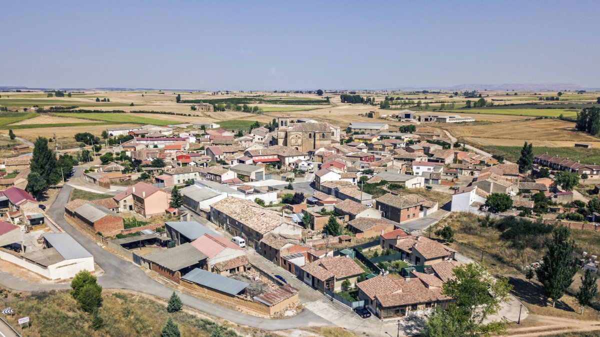 Vista aérea de Padilla de Abajo.ISRAEL L. MURILLO