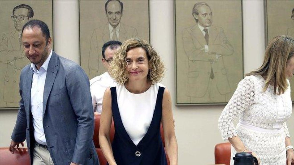 La presidenta del Congreso, Meritxell Batet, este martes.-DAVID CASTRO