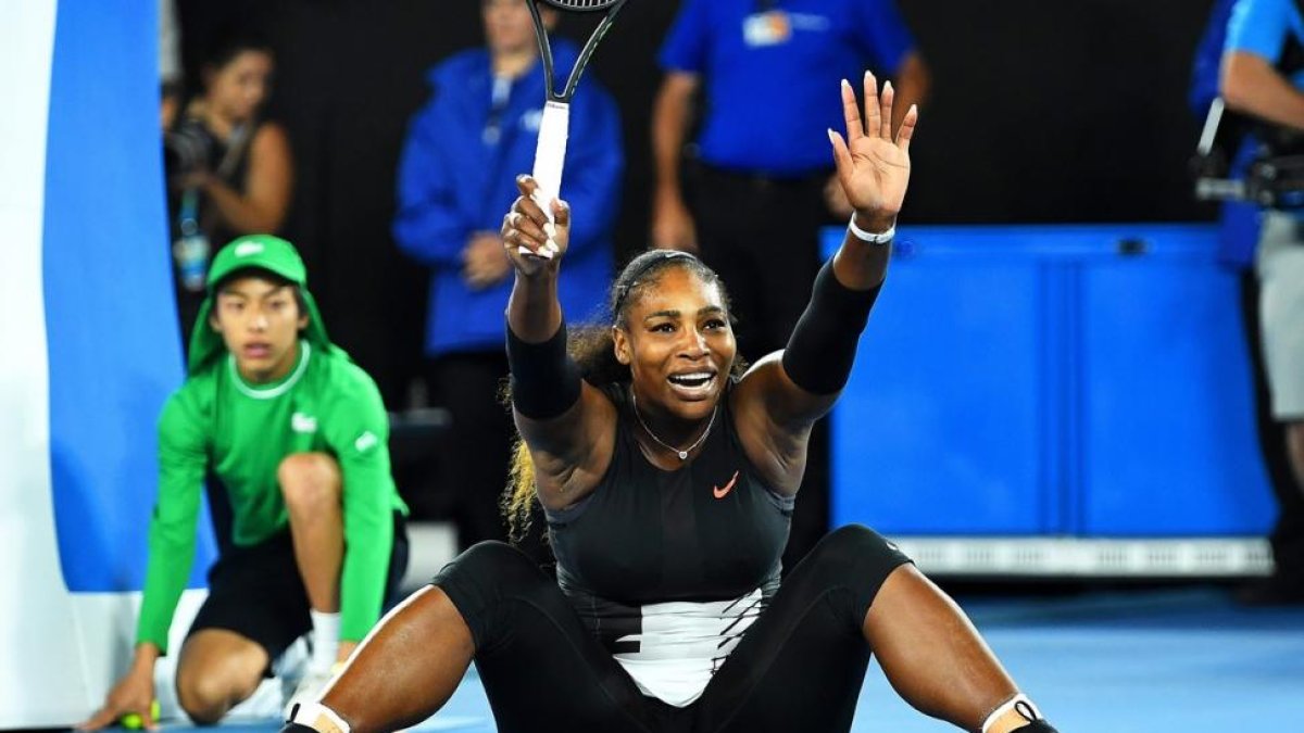 Serena Williams celebrando un punto.-EFE / EPA / LUKAS COCH