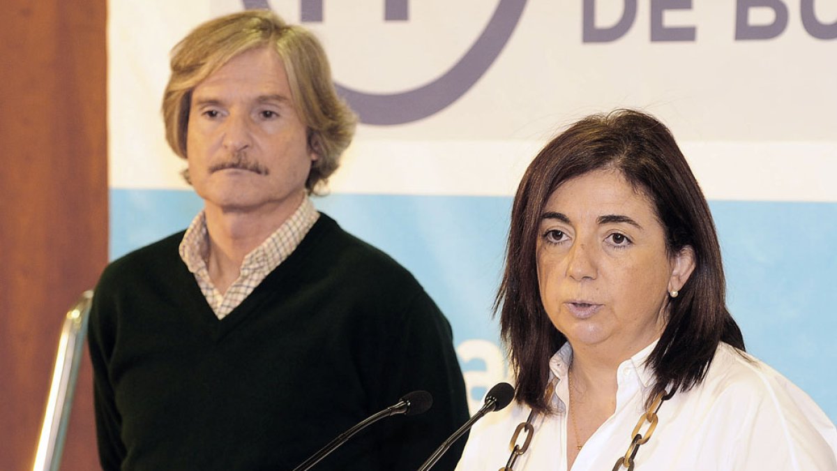 Jaime Mateu y Sandra Moneo, diputados por Burgos del PP. ISRAEL L. MURILLO