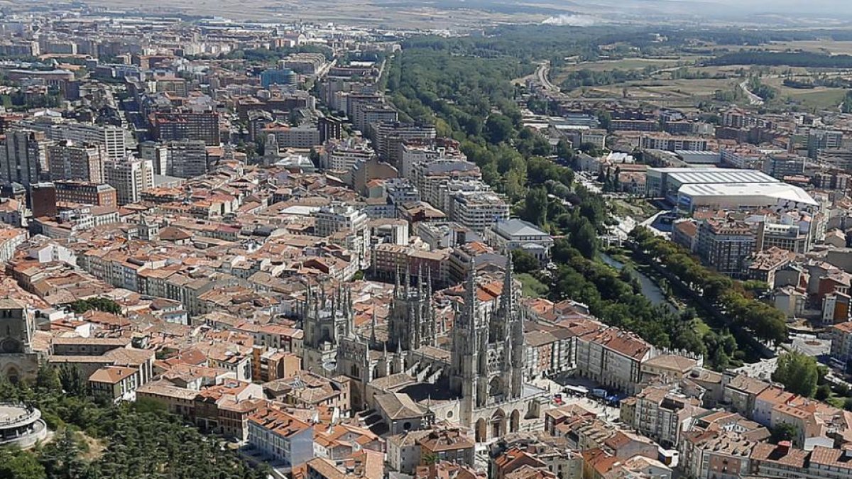 La ciudad se dividirá en tres con la parte superior de la Avenida Cantabria y la inferior dividida en dos por el Arlanzón.-R.G.O.