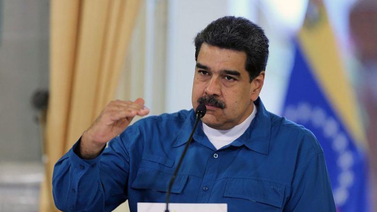El presidente de Venezuela Nicolás Maduro durante un discurso televisivo.-AFP / VENEZUELAN PRESIDENCY