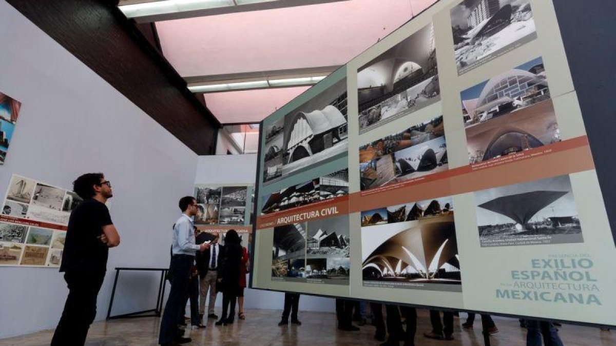 Exposición Presencia del exilio español en la arquitectura mexicana.-EFE