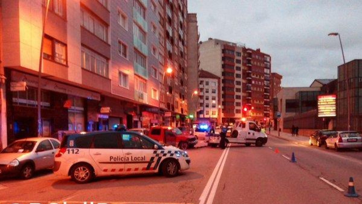 Imagen del accidente de esta mañana.-PROTECCIÓN CIVIL