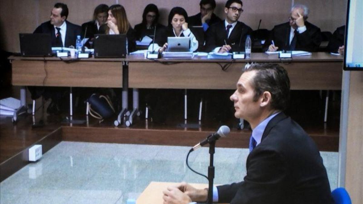 Urdangarín, declarando en 2016 ante el Juez Horrach-CATI CALDERA