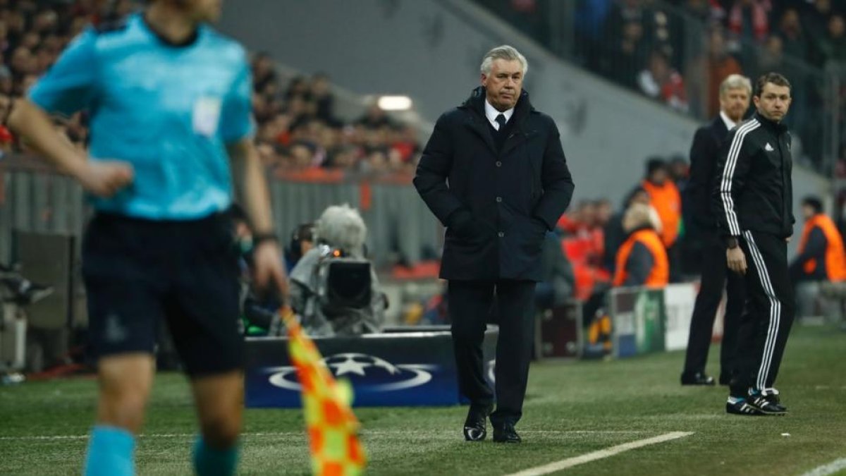 Carlo Ancelotti, en la Champions.-ODD ANDERSEN