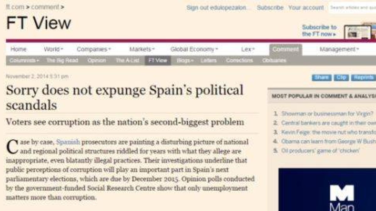 El editorial del Financial Times.-