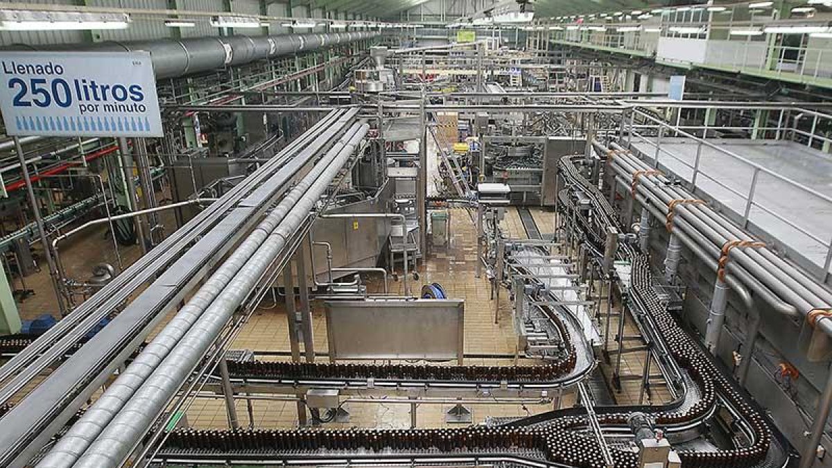 Imagen de la fábrica de Burgos de Mahou San Miguel.