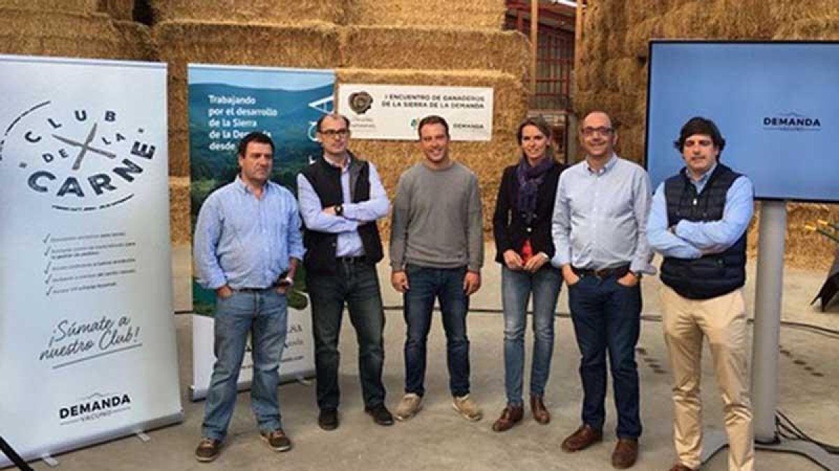 Carlos Moriana, Fernando Castaño, Juan Güemes, Lorena de la Fuente, José Ignacio Velasco y David Sebastián.-DEMANDA VACUNO