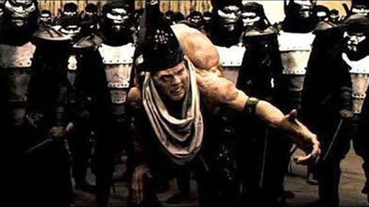 El traidor Efialtes, según la versión cinematográfica inspirada en la mirada de Frank Miller.-EL PERIÓDICO