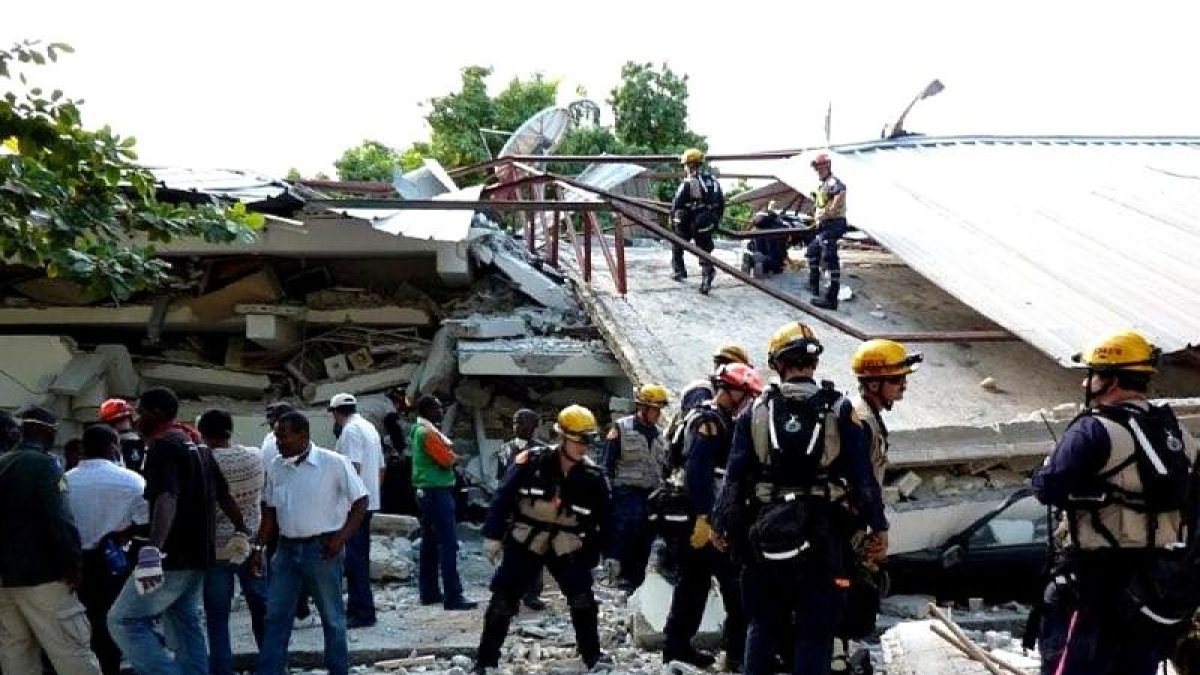 Víctimas del terremoto de Haiti. USAID