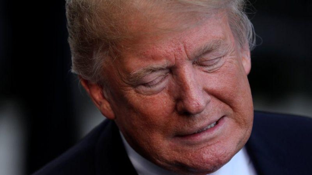 El presidente de los Estados Unidos, Donald Trump, en el Jardín Sur de la Casa Blanca.-REUTERS / JONATHAN ERNST