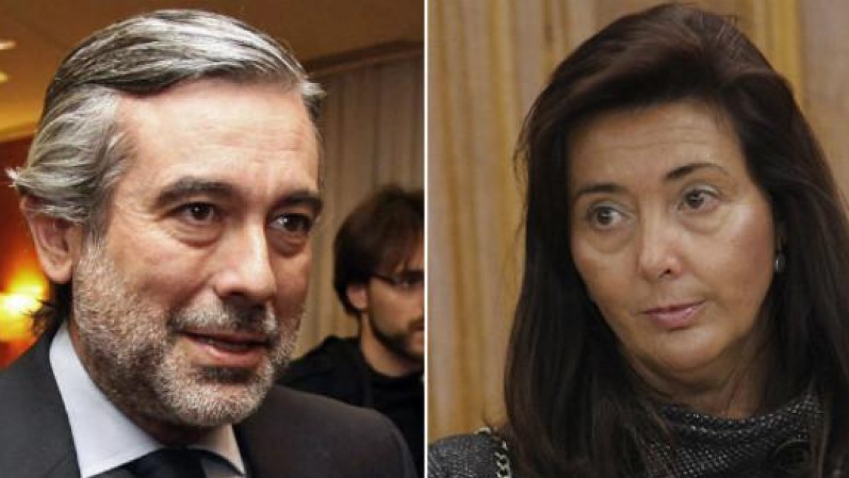 Los jueces Enrique López y Concepción Espejel.-