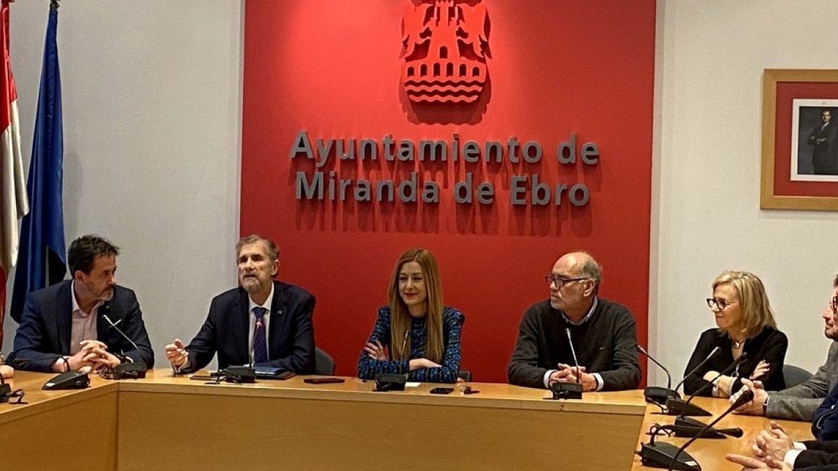 Presentación del nuevo campus de la Universidad de Burgos (UBU) en Miranda de Ebro. UBU