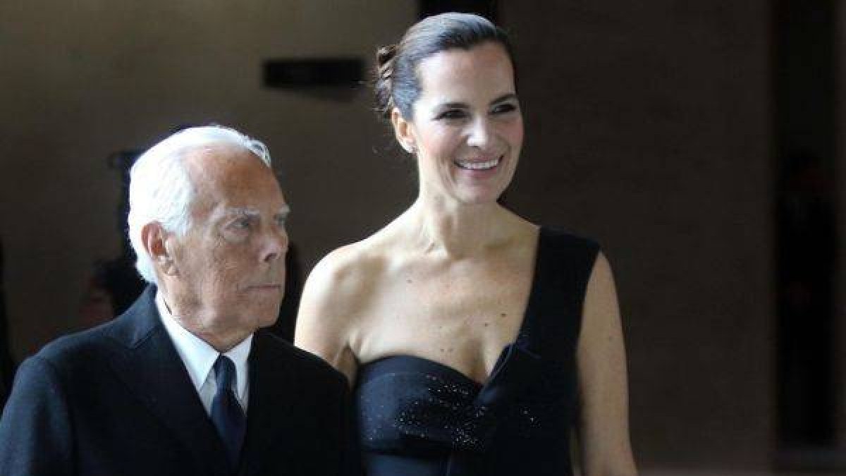 Giorgio Armani junto a su sobrina Roberta.-Foto: MATTEO BAZZI / EPA