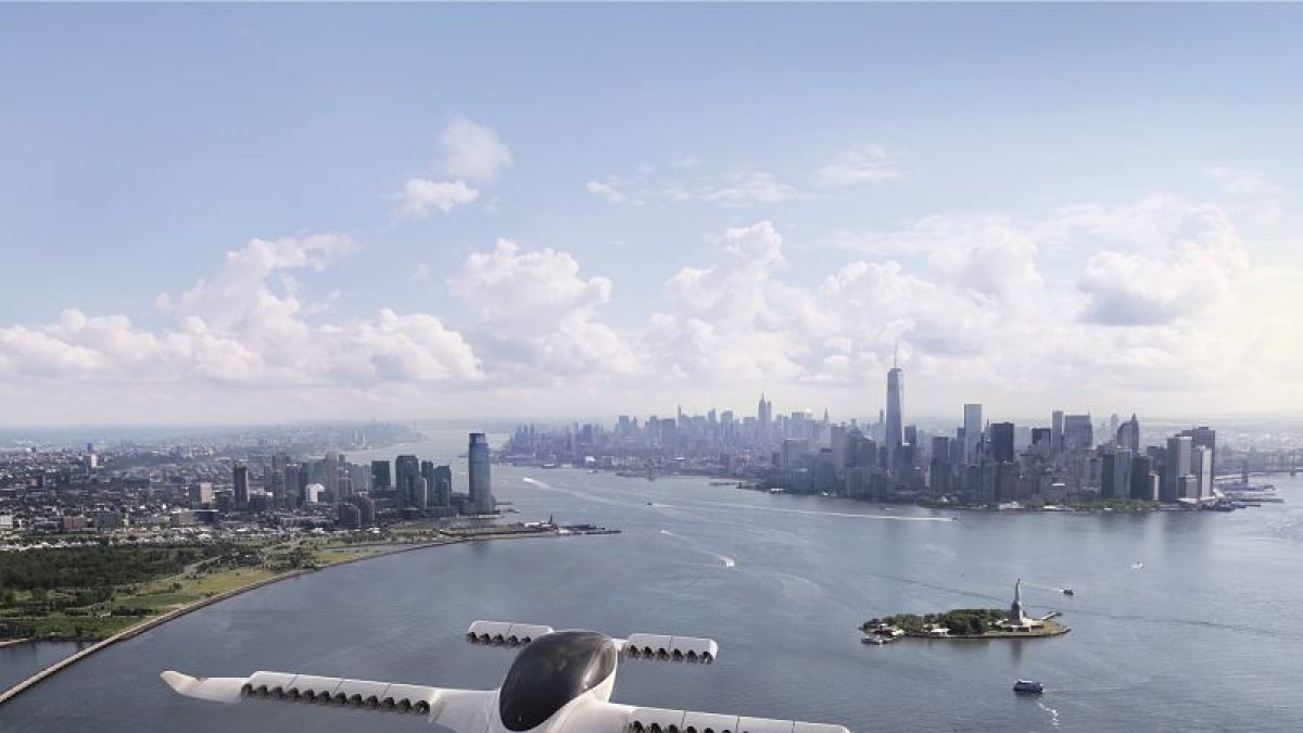 Imagen virtual del prototipo para el que Aciturri  suministrará el fuselaje y alas. LILIUM