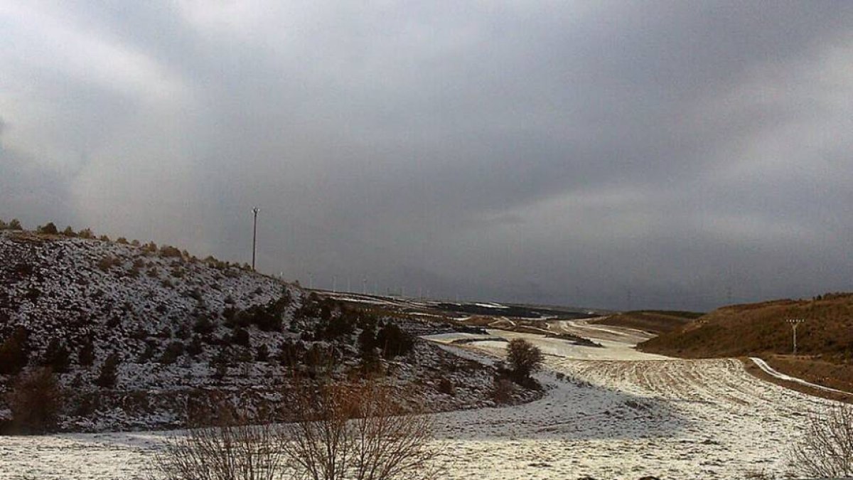 Nieve en la provincia.-L.S.