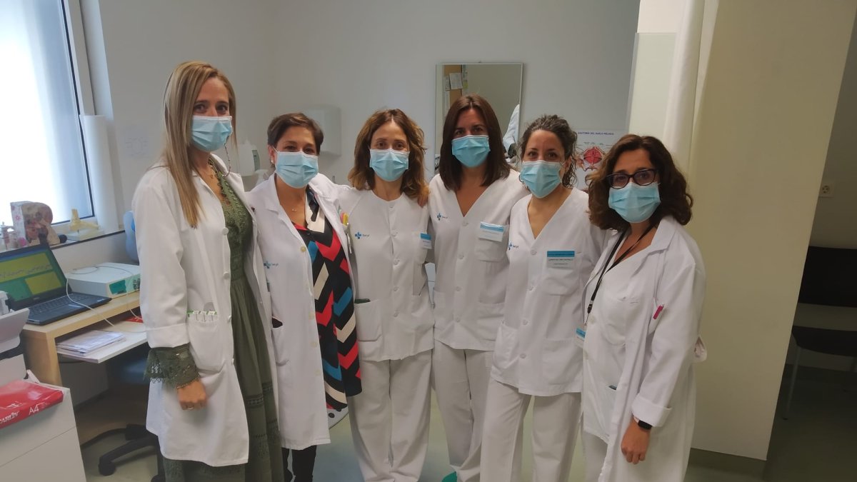 Equipo de profesionales de la unidad de suelo pélvico. ECB