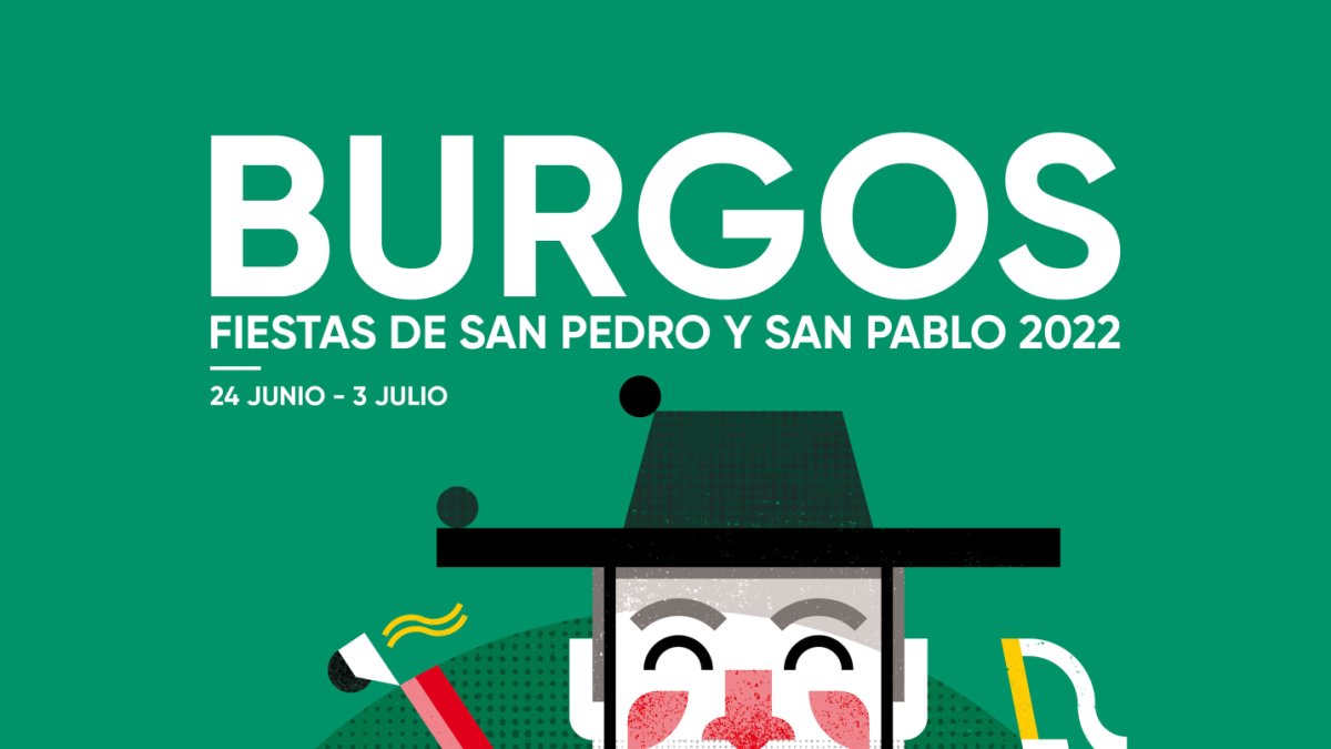 Cartel de las fiestas de Burgos 2022.
