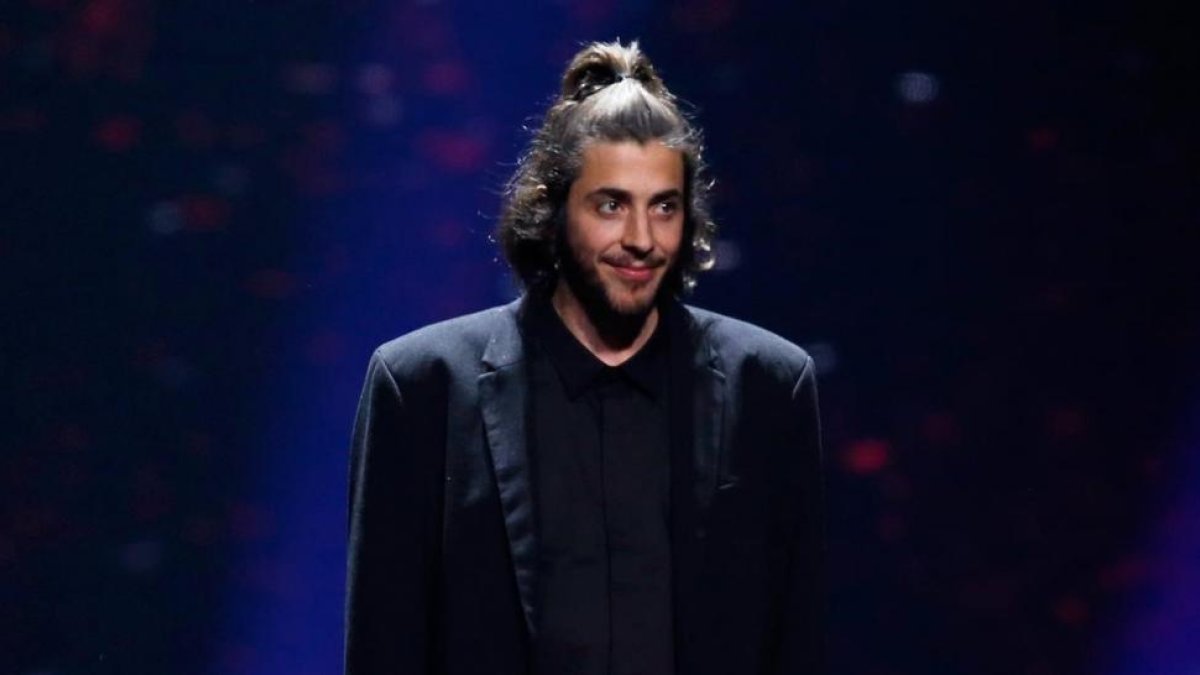 El cantante Salvador Sobral, en su actuación en Eurovisión, el pasado mayo en Kiev.-MICHAEL CAMPANELLA