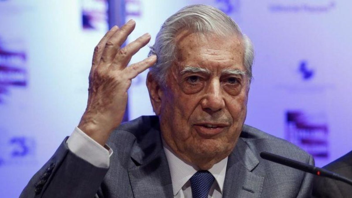 Vargas Llosa, durante un acto en Madrid, el año pasado.-EFE / EMILIO NARANJO