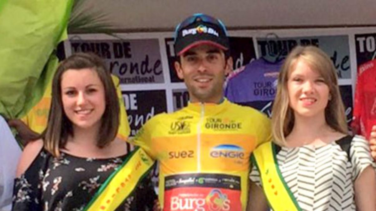 Pablo Torres, en el podio de honor del Tour de Gironde-ECB