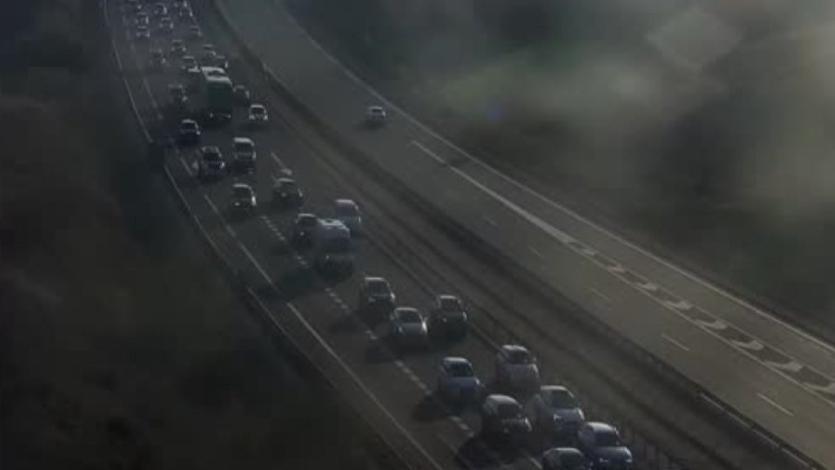 Tráfico denso en Castañares