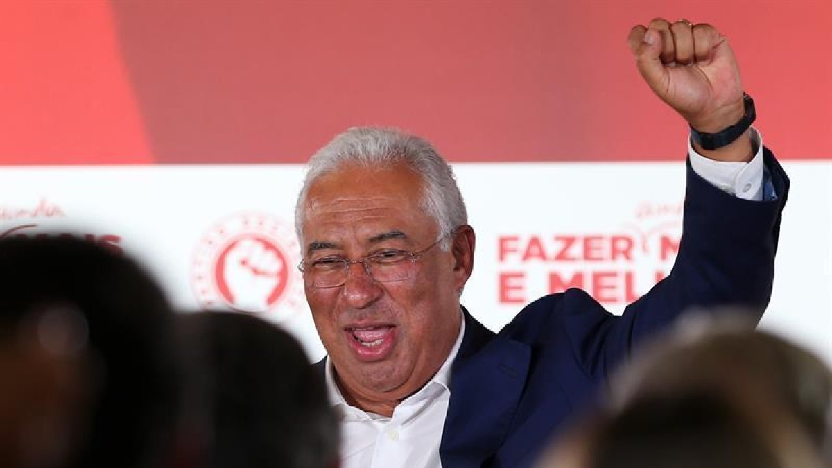 Antonio Costa, en la noche electoral.-EFE / EPA / MANUEL DE ALMEIDA