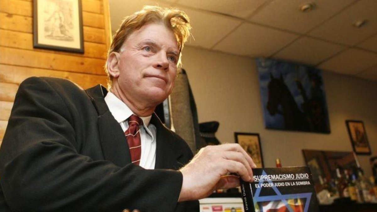 David Duke en una visita a Valencia en el 2007 para presentar su libro