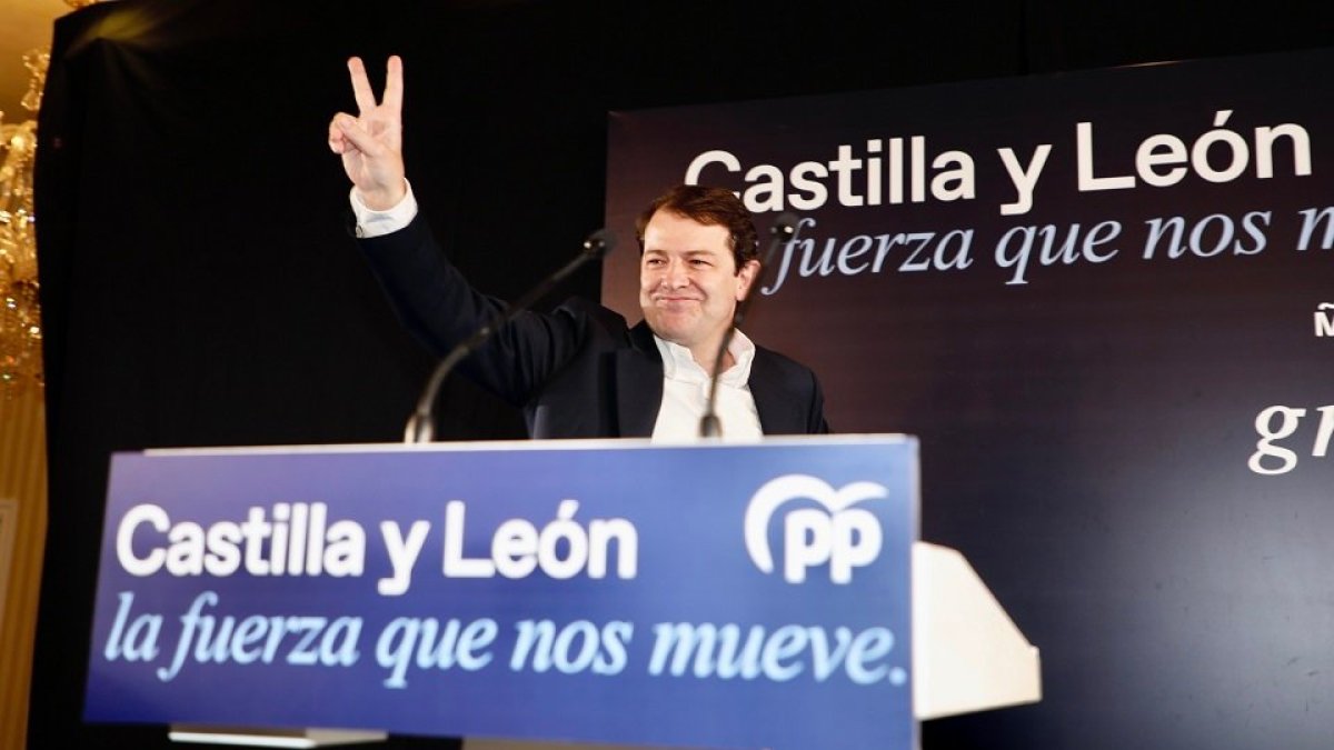 El candidato del Partido Popular a la Presidencia de la Junta, Alfonso Fernández Mañueco.