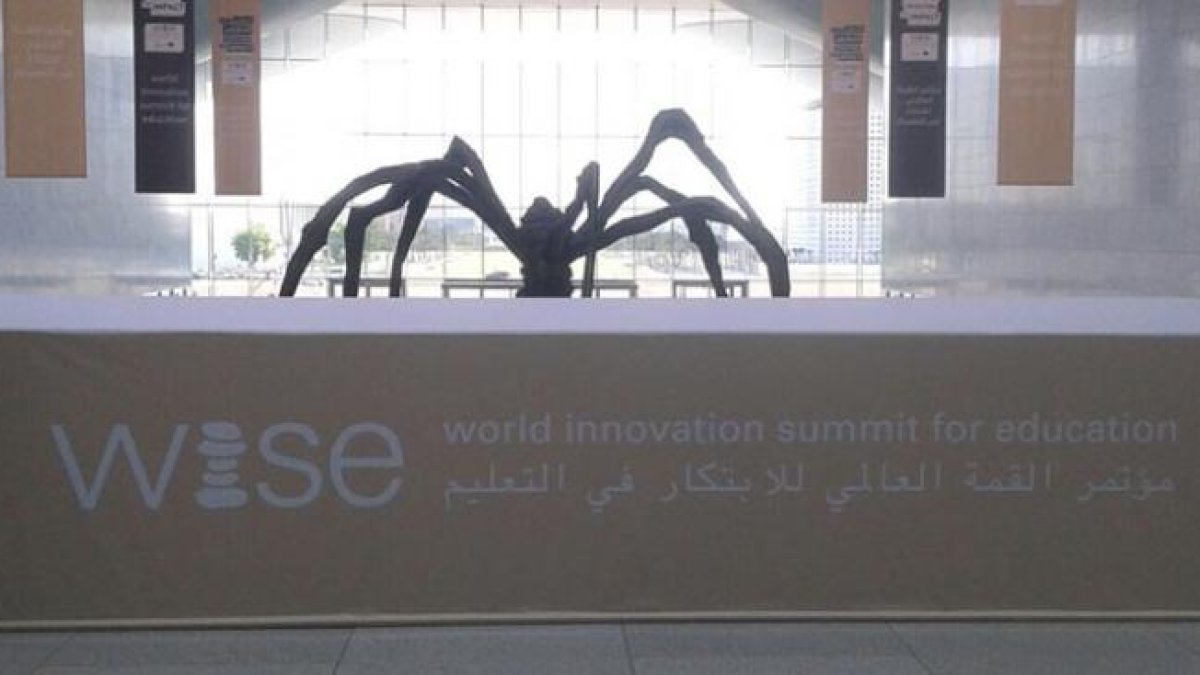La profesora de la Universidad Isabel I, Marta Buján, durante su estancia en la Cumbre Wise sobre Educación en Qatar.-ECB