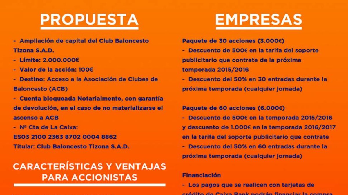 Folleto informativo del proceso de ampliación de capital.-ECB