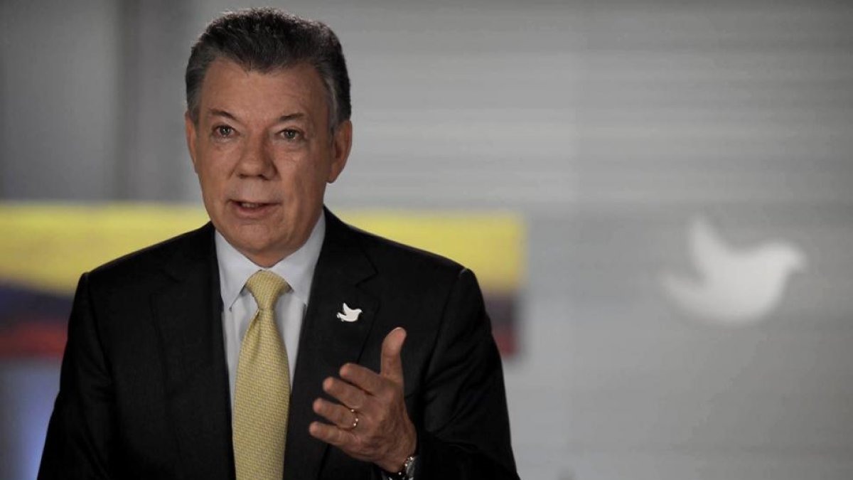 El presidente colombiano, Juan Manuel Santos, ayer.-Juan David Tena / EFE