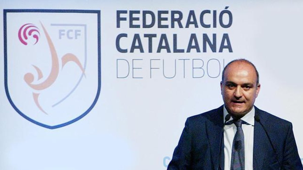 Andreu Subies, presidente de la Federació Catalana de Futbol.-MARC CASANOVAS